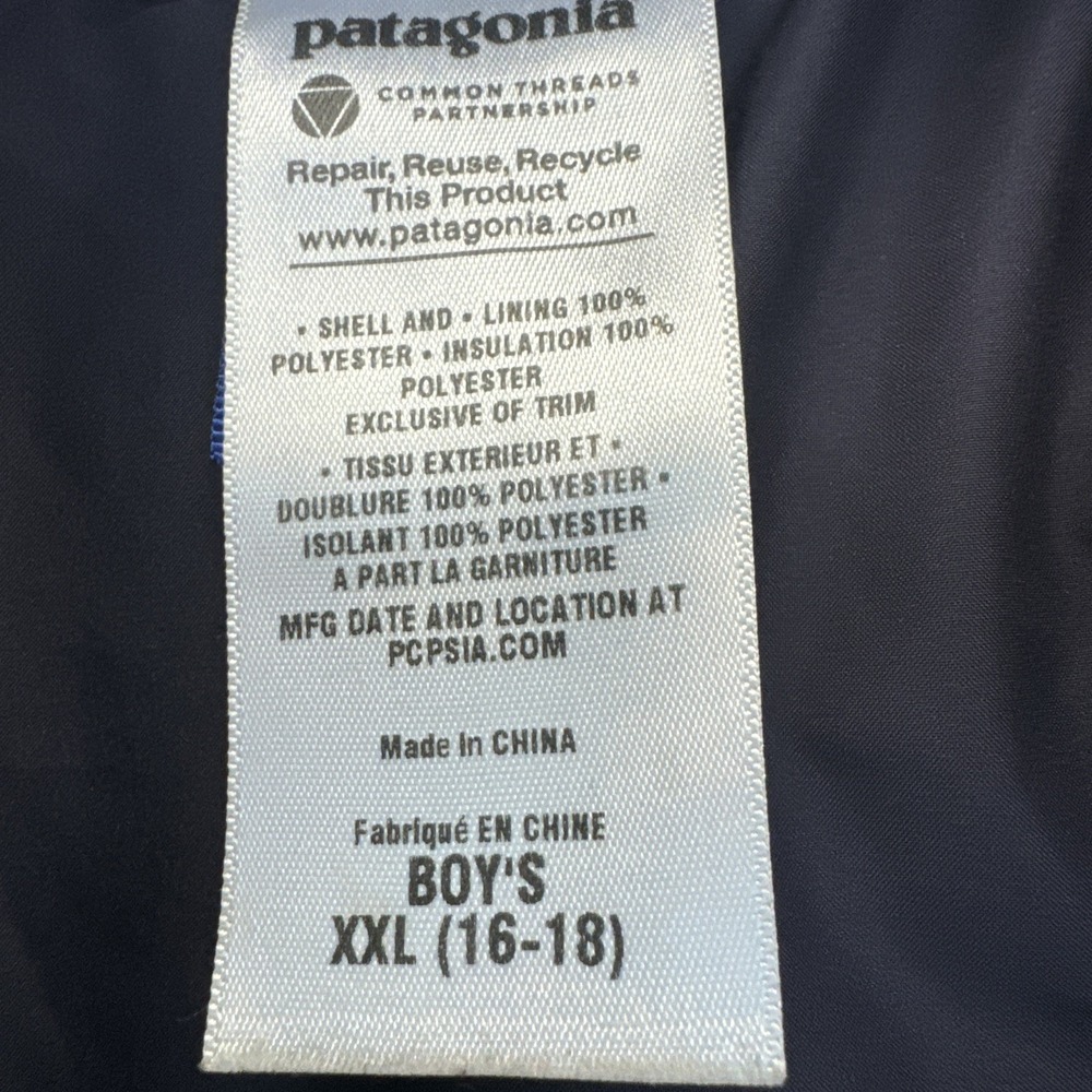 Patagonia Youth 2-1 Everyday Winter Jacket XXL Youth 16-18 Blue/Navy - Picture 4 of 11